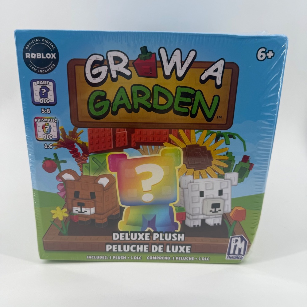 Roblox PhatMojo Grow A Garden Deluxe Plush Mystery Box with DLC Code MP6100 NEW